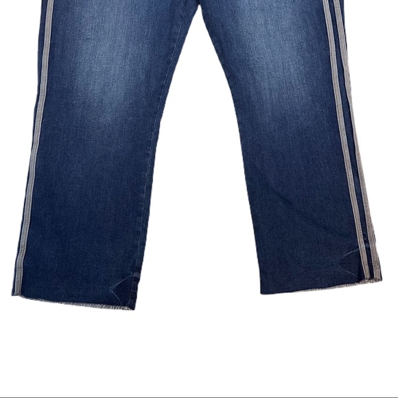 Good American Women’s Good Straight High Rise Stripe 24 Blue - Picture 5 of 14